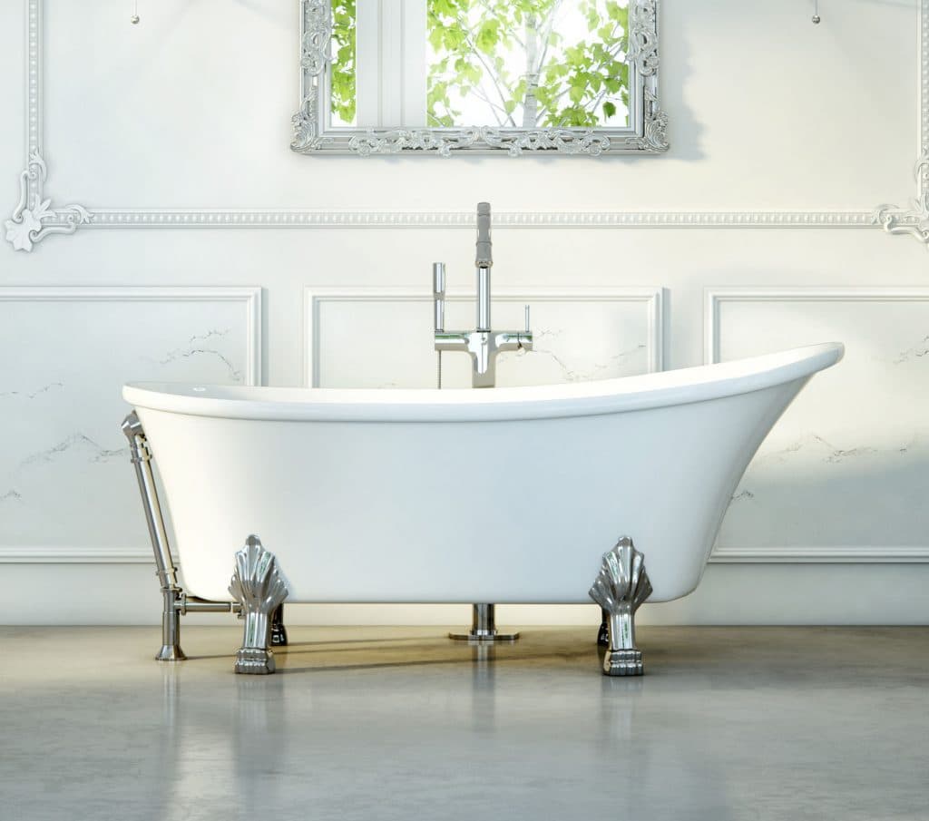 Baignoire sur pieds